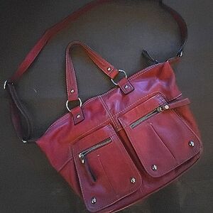 Tignanello Red leather bag/purse